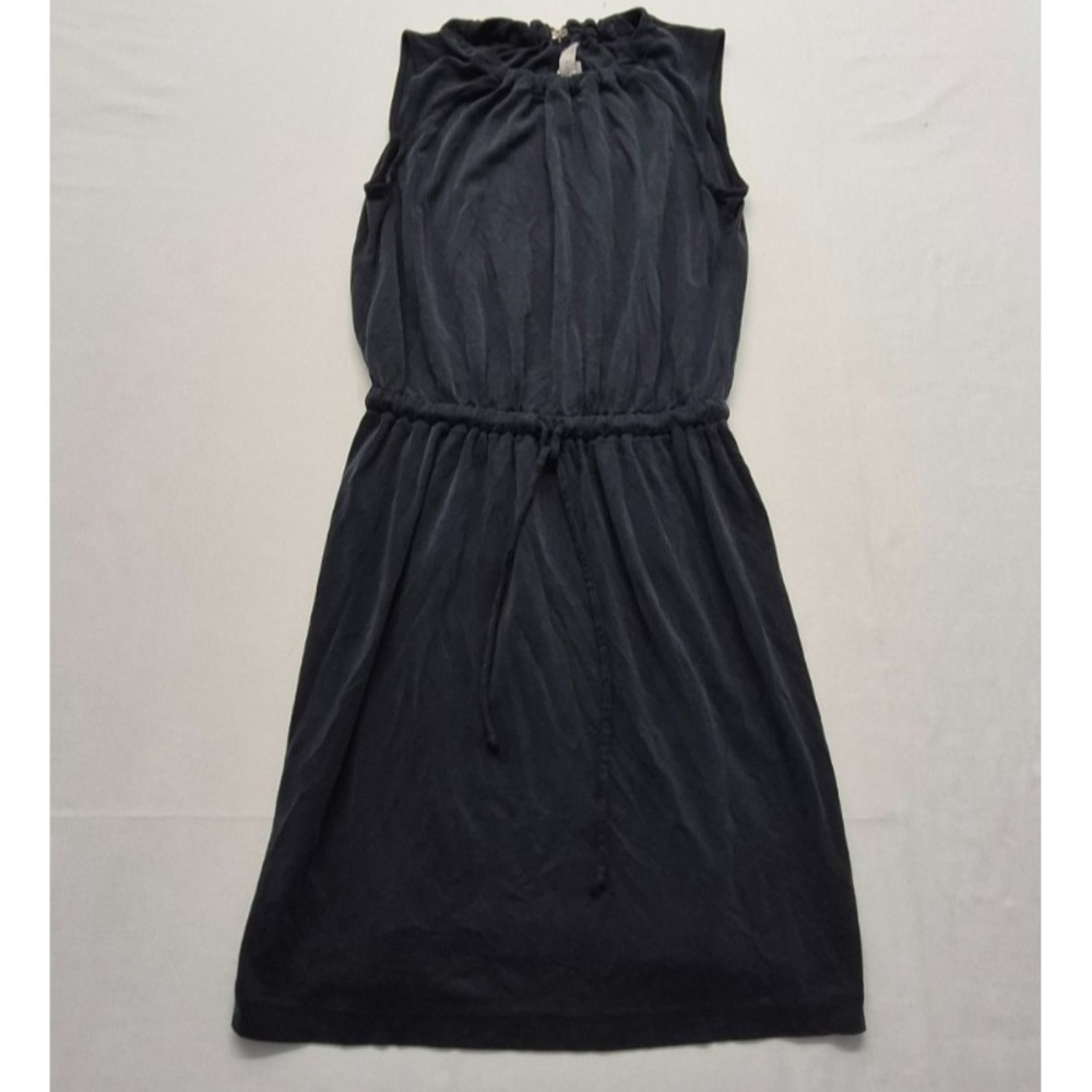 Loft Women's Black Stretch Sleeveless Dress sz. SP adjustable waist hook closure